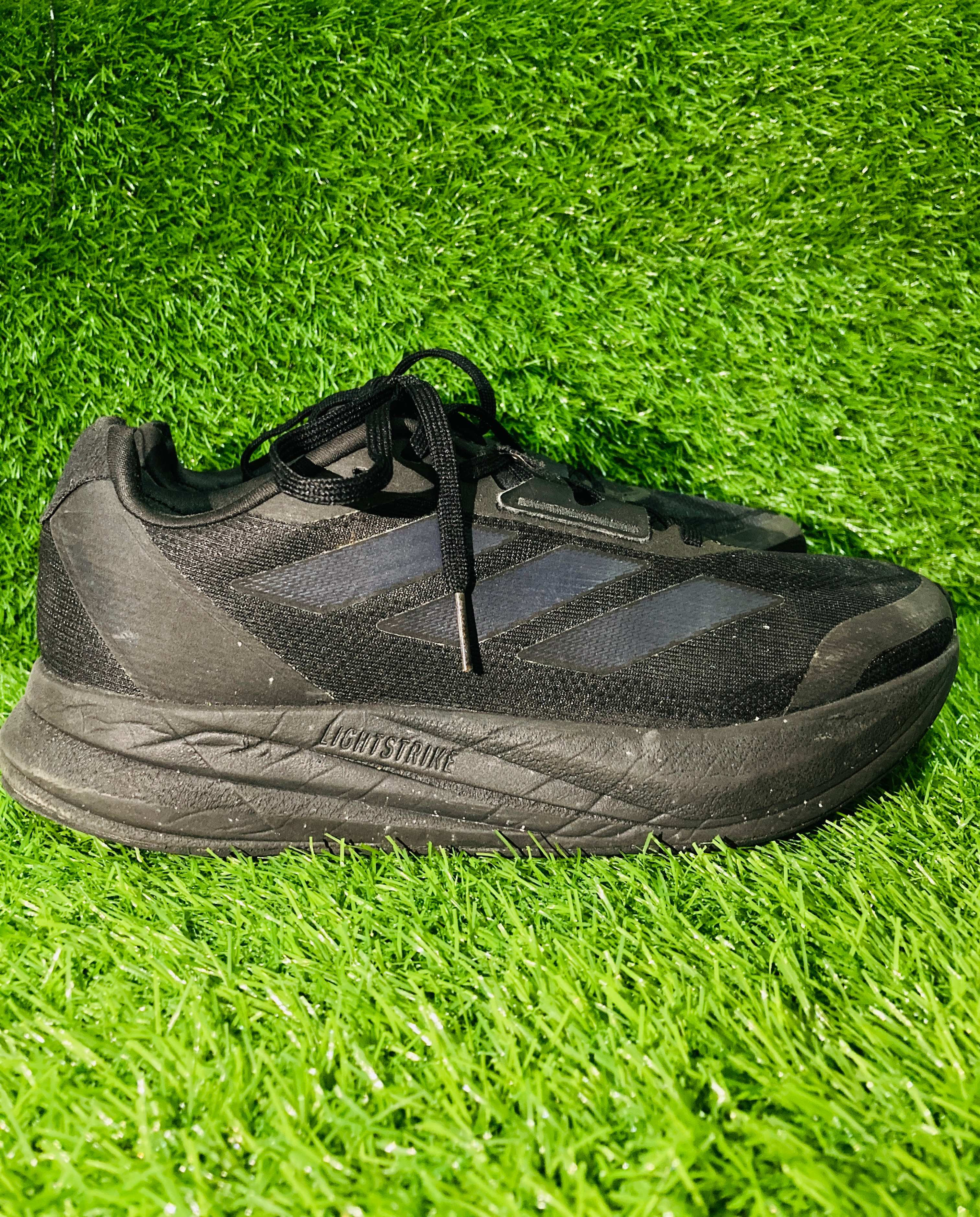 Adidas Duramo Speed "Core Black" Lightstrike Performance Sneakers — view 1