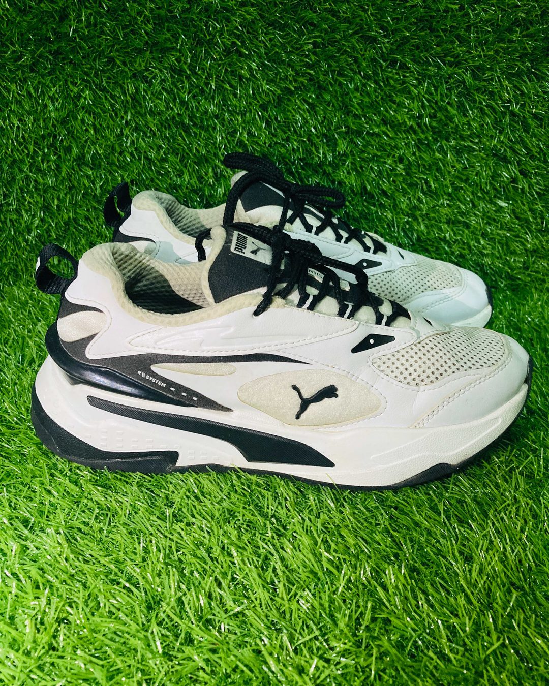Puma RS-Fast "Monochrome White / Black" Sneakers — view 1