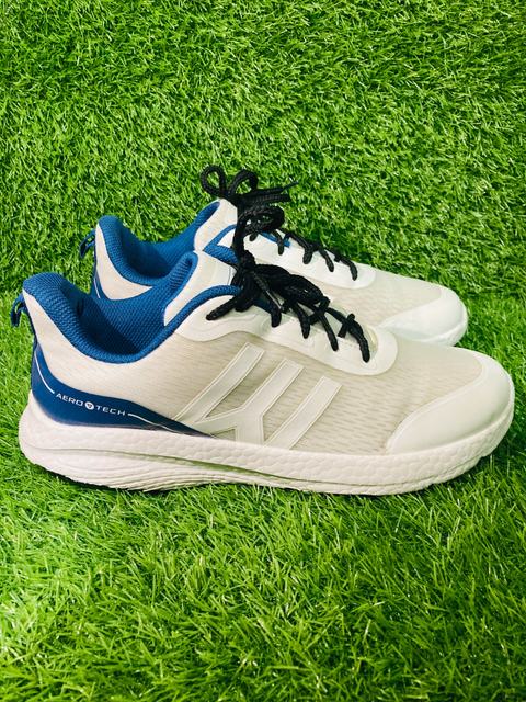 Aero Tech Lightweight Athletic Running Shoes (White/Royal Blue) — view 1