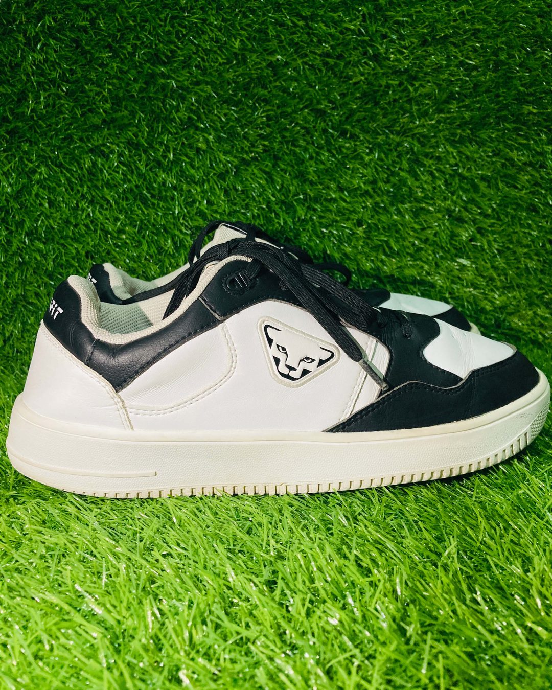 Dynafit Low-Top Casual Court Sneakers (White / Black) — view 1