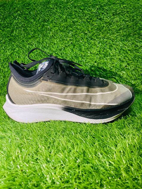 Nike Zoom Fly 3 Carbon-Plated Running Shoes (Translucent Smoke / Black / White) — view 1